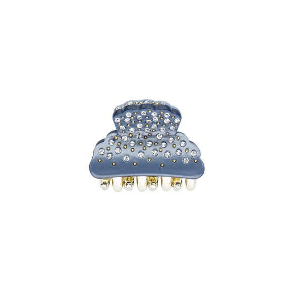 CRYSTAL HAIR CLAW SMALL GRISALLE BLUE