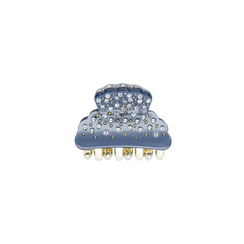 CRYSTAL HAIR CLAW SMALL GRISALLE BLUE