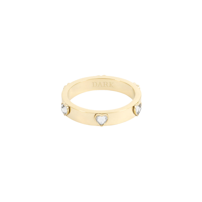 CRYSTAL HEART RING CRYSTAL