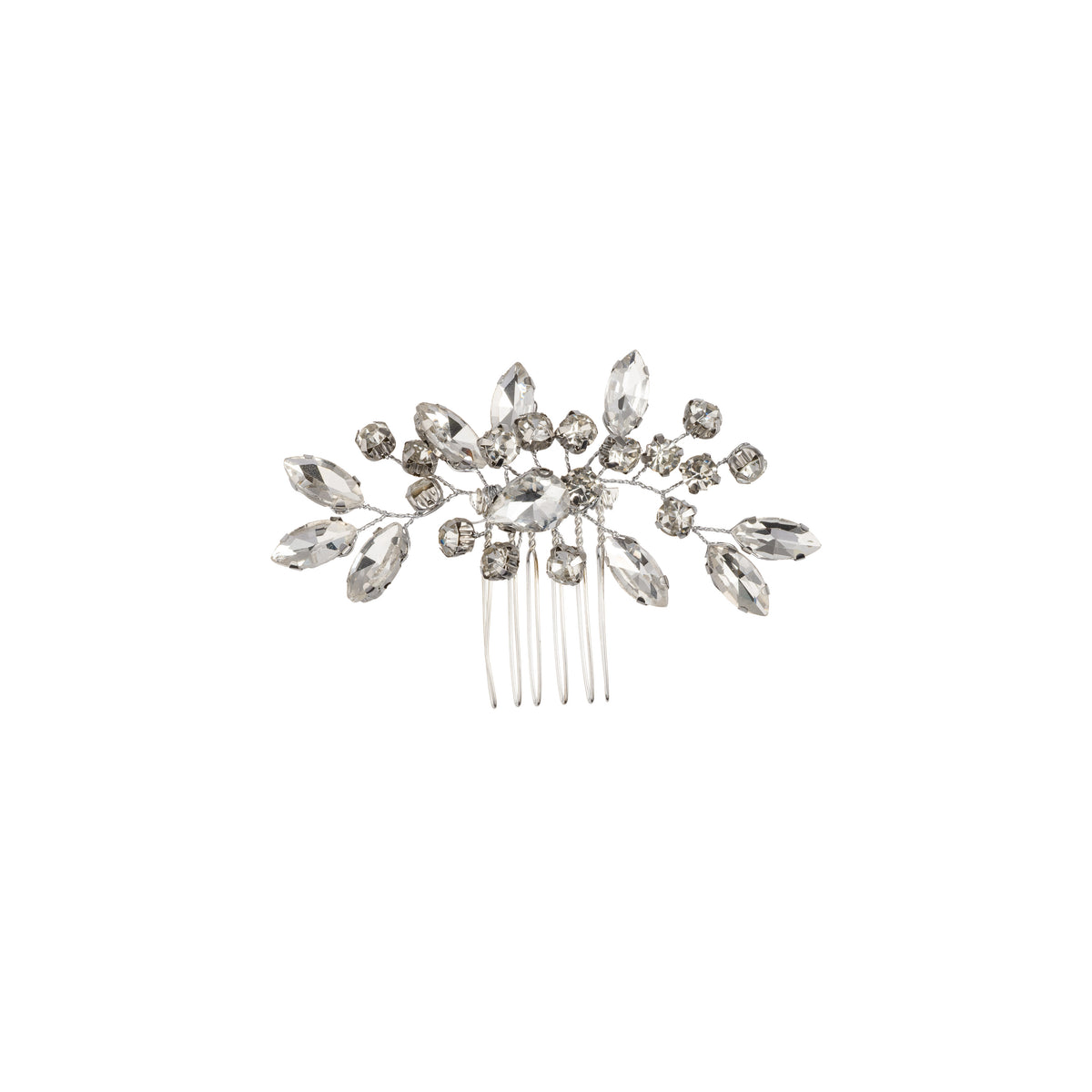 CRYSTAL LEAF HAIR PIN