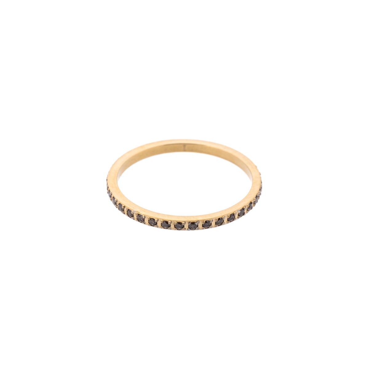 CRYSTAL RING THIN SOFT BROWN CRYSTAL RING THIN SOFT BROWN