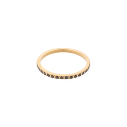 CRYSTAL RING EXTRA THIN SOFT BROWN