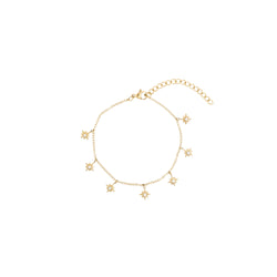 CRYSTAL STAR CHARM BRACELET