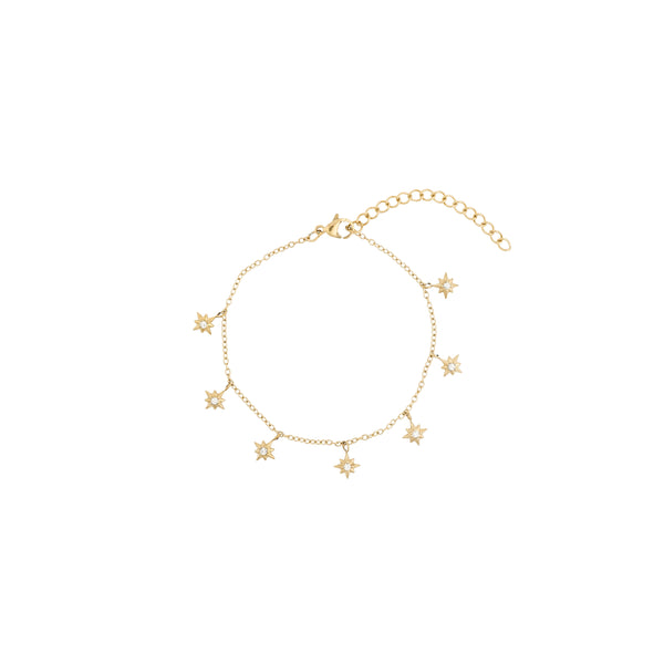 CRYSTAL STAR CHARM BRACELET