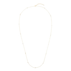 CRYSTAL STAR & DOT CHAIN NECKLACE