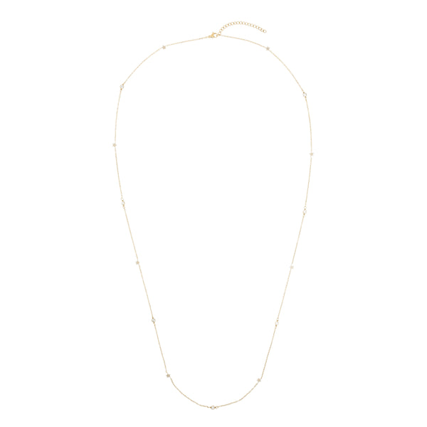 CRYSTAL STAR & DOT CHAIN NECKLACE