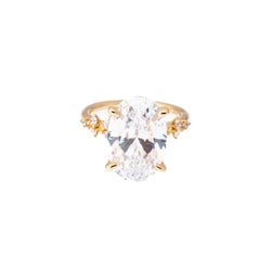 ELEGANCE STERLING SILVER RING GOLD