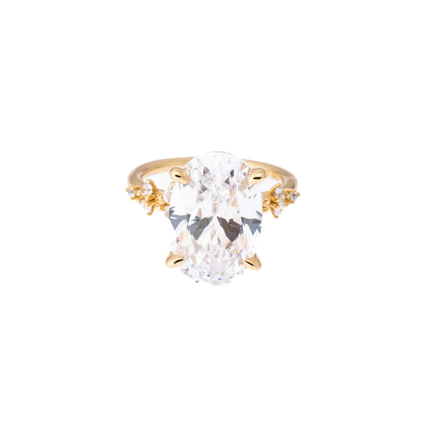 ELEGANCE STERLING SILVER RING GOLD