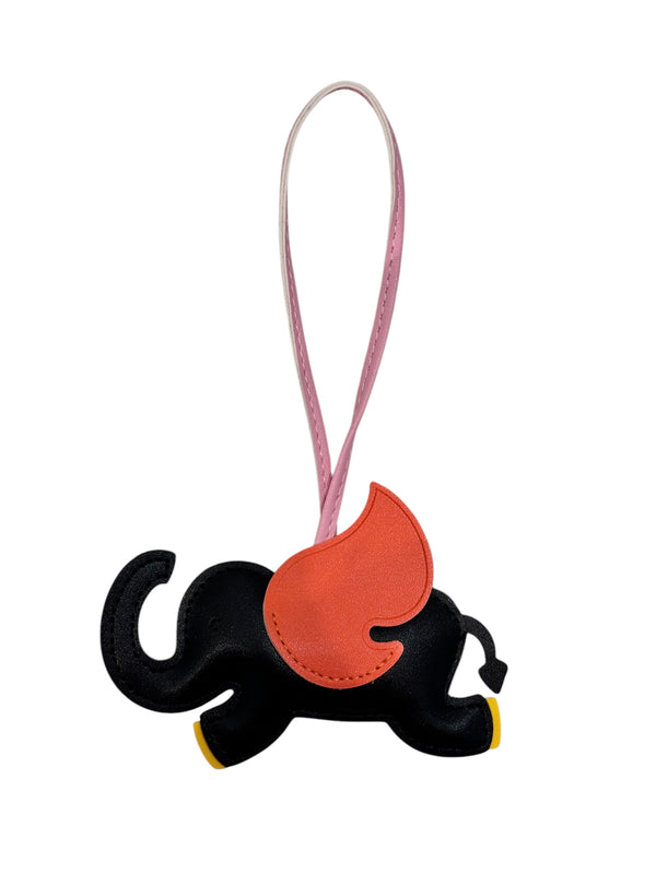ELEPHANT BAG CHARM BLACK