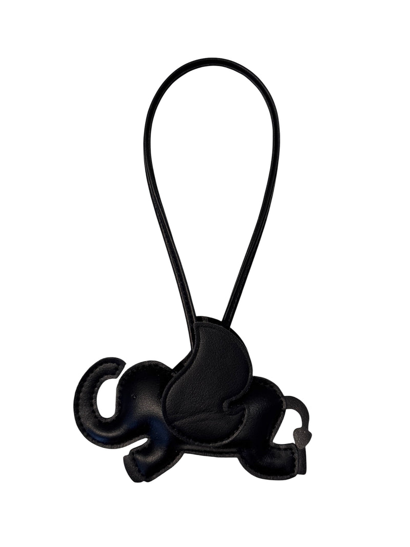 ELEPHANT BAG CHARM BLACK