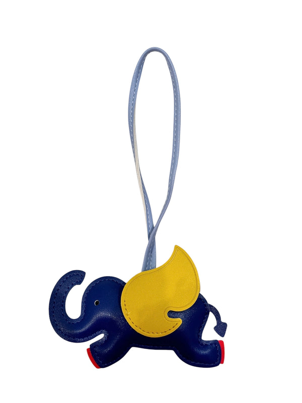 ELEPHANT BAG CHARM DARK BLUE