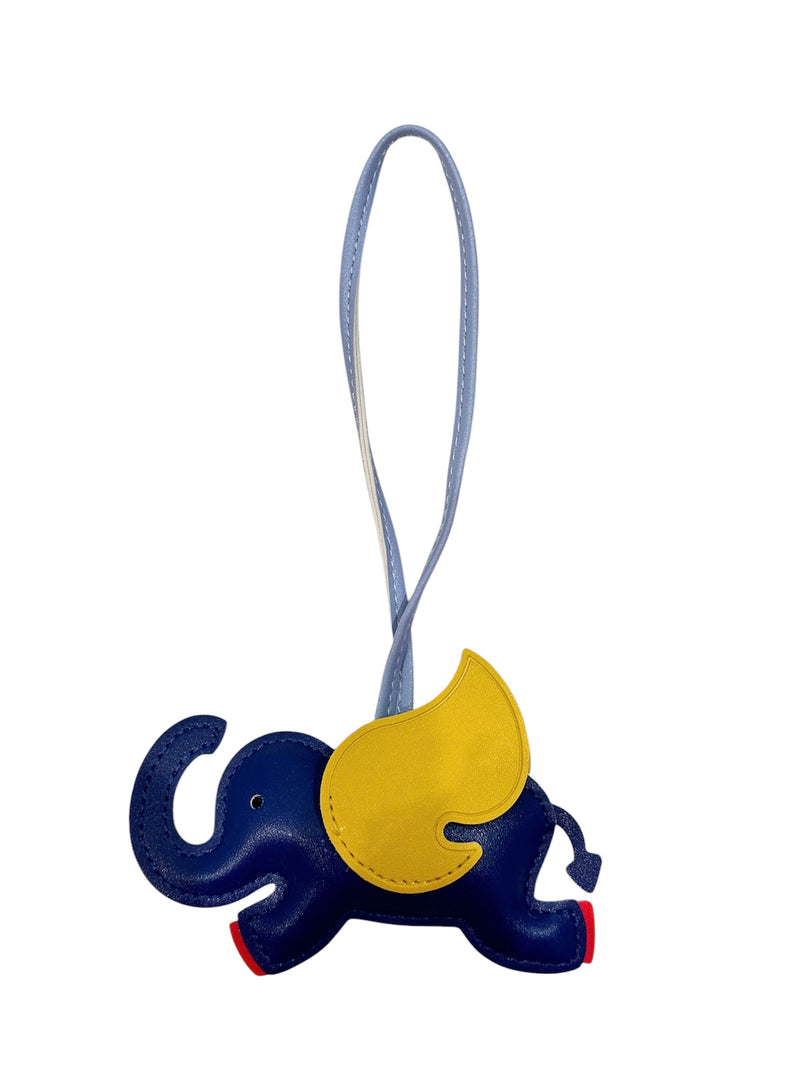 ELEPHANT BAG CHARM DARK BLUE