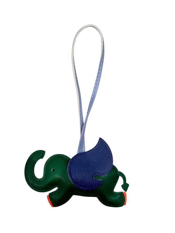 ELEPHANT BAG CHARM GREEN