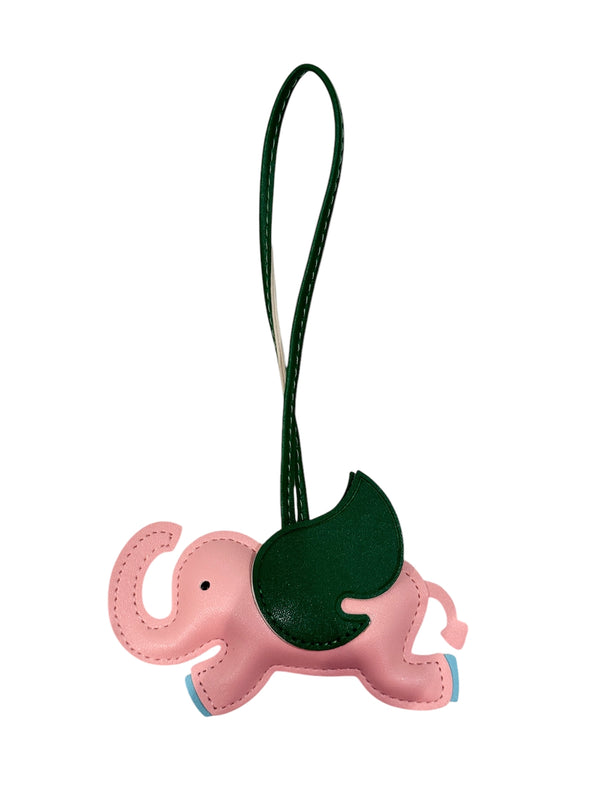 ELEPHANT BAG CHARM PALE ROSE