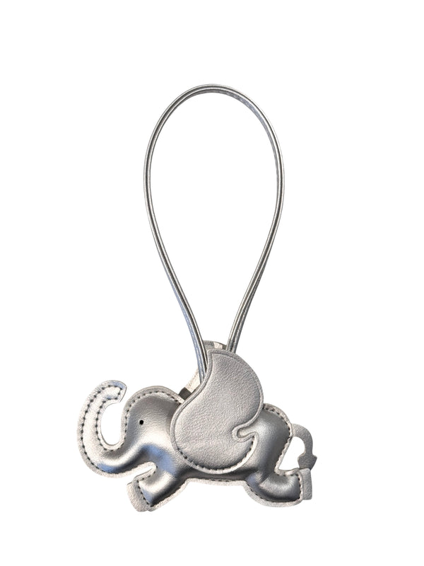 ELEPHANT BAG CHARM SILVER