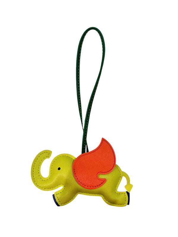ELEPHANT BAG CHARM YELLOW
