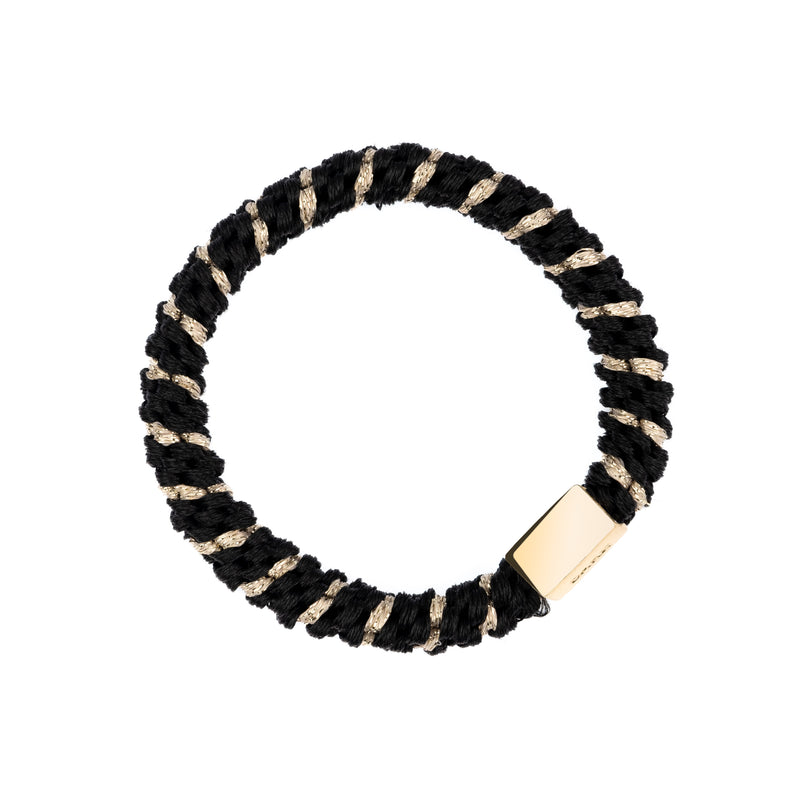 FAT HAIR TIE BLACK STRIPE