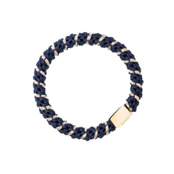 FAT HAIR TIE NAVY BLUE STRIPE