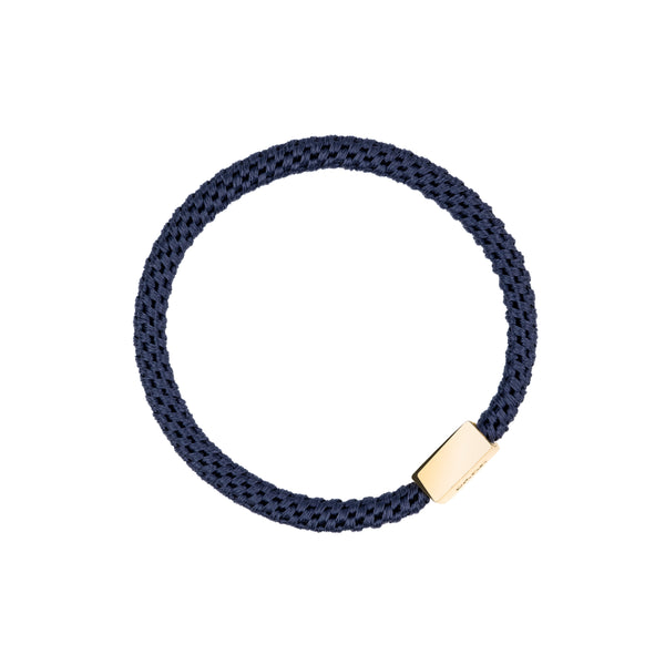 FAT HAIR TIE THIN NAVY BLUE