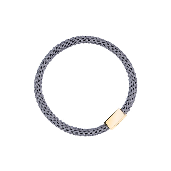 FAT HAIR TIE THIN STEEL BLUE