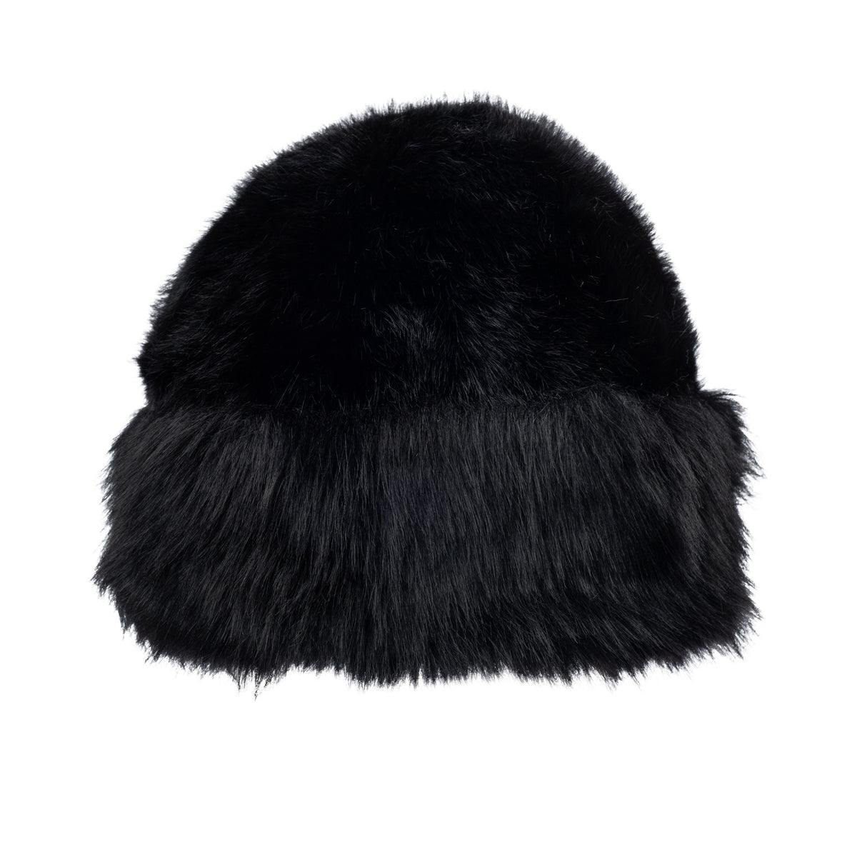 FAUX FUR HAT BLACK