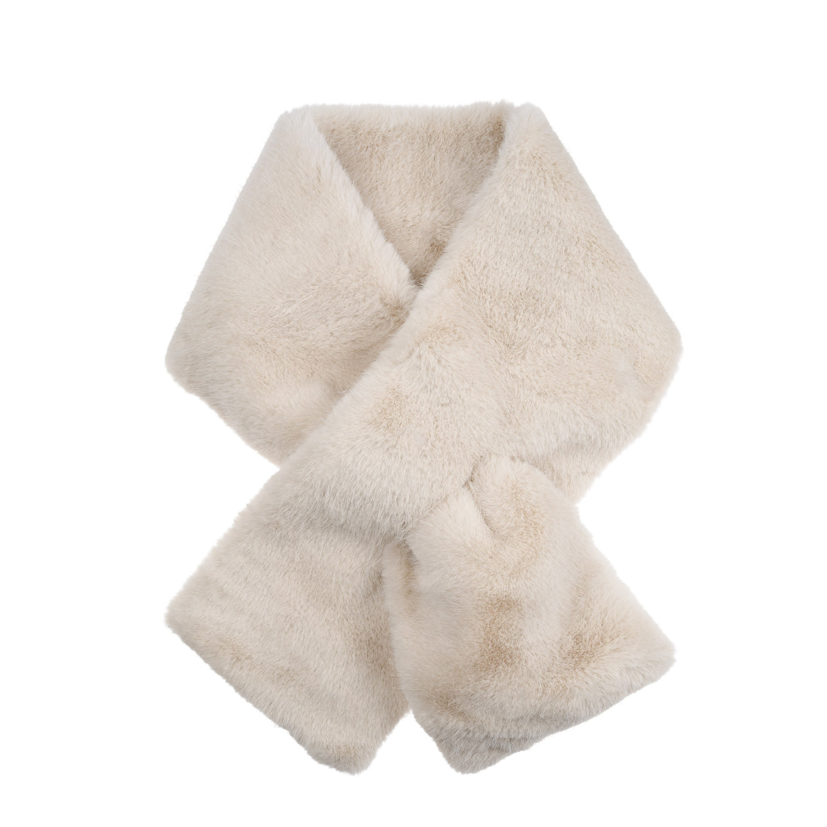 FAUX FUR MINK SCARF SAND