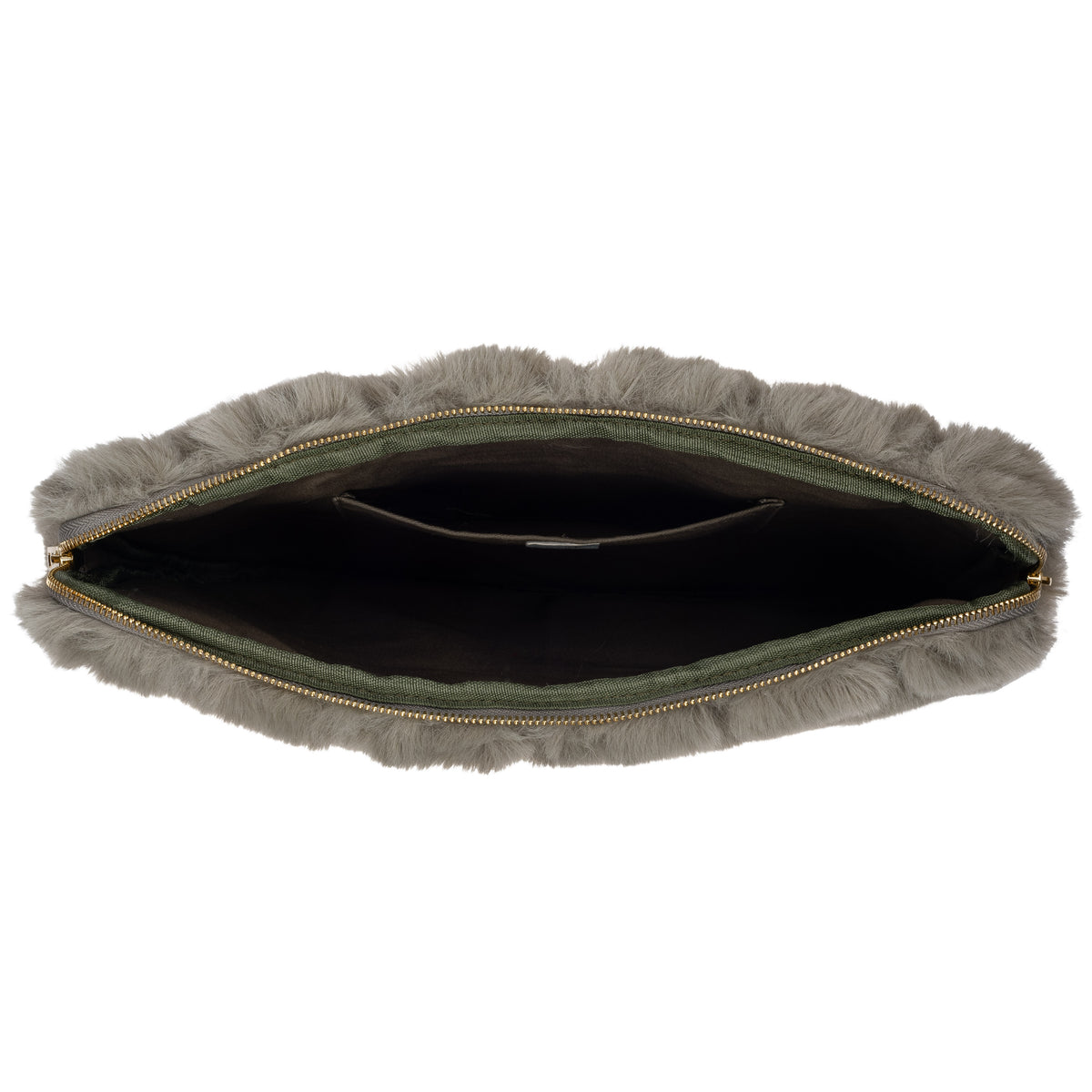 FAUX FUR QUILTED MAC COVER COOL ARMY