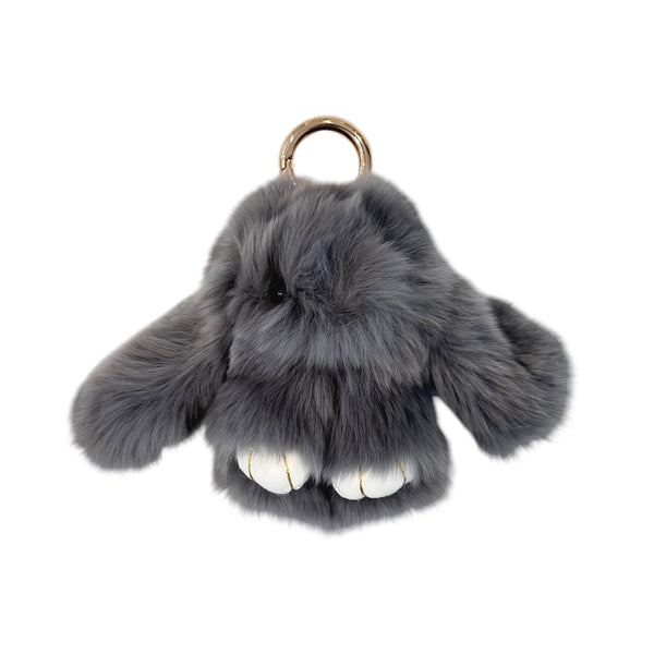 FLUFFY BUNNY BAG CHARM WHITE FLUFFY BUNNY BAG CHARM WHITE