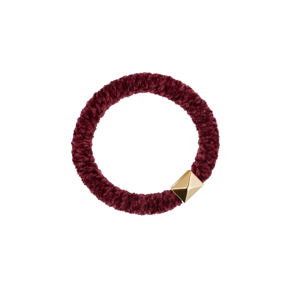 FLUFFY FAT HAIR TIE BORDEAUX