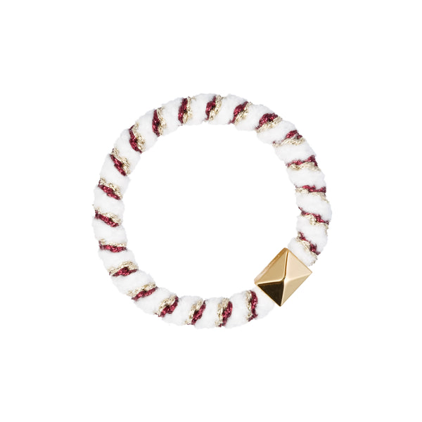FLUFFY FAT HAIR TIE CANDY CANE MIX