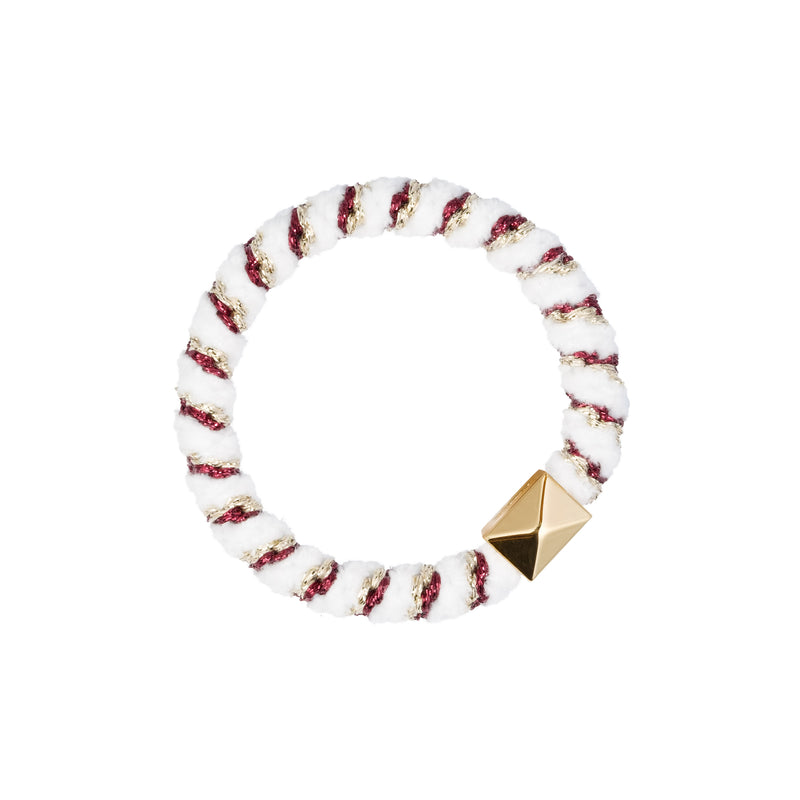 FLUFFY FAT HAIR TIE CANDY CANE MIX