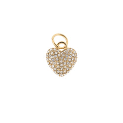 FULL BLING CHUNKY HEART PENDANT