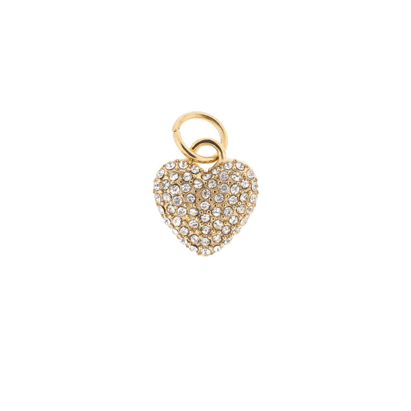 FULL BLING CHUNKY HEART PENDANT