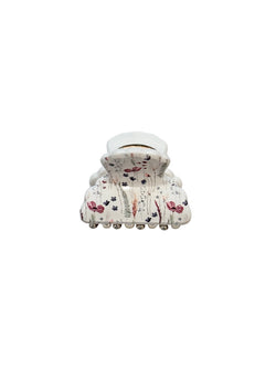 HAIR CLAW SMALL MULTICOLOR FLOWER PATTERN