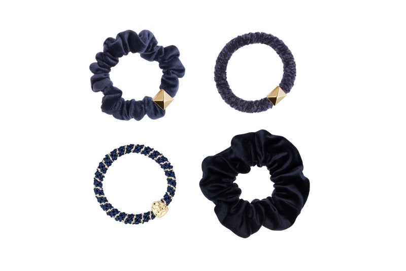 HAIR TIES COMBO NAVY BLUES
