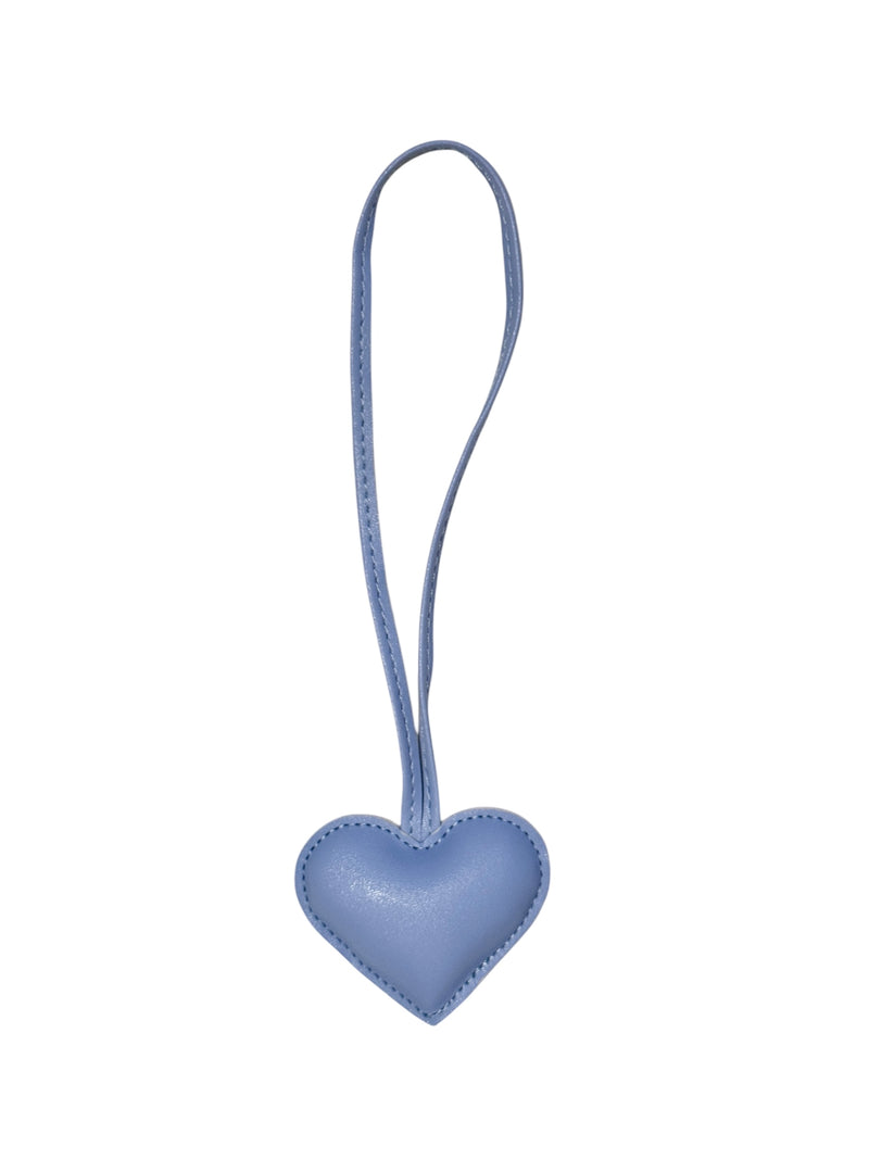 HEART BAG CHARM BLUE