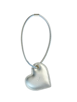 HEART BAG CHARM SILVER
