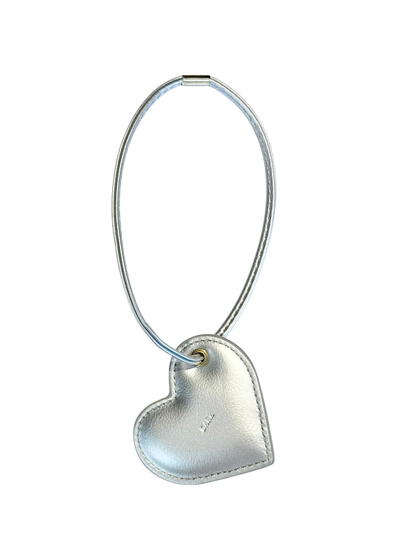 HEART BAG CHARM SILVER