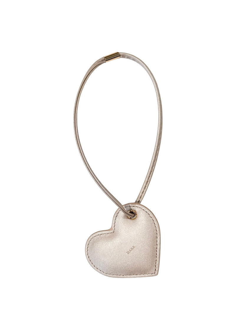 HEART BAG CHARM SPARKLED SAND