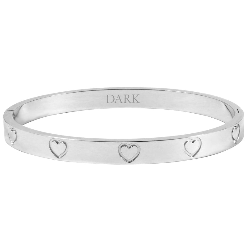 HEART BANGLE SILVER