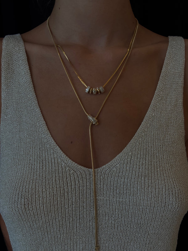 PANTHER NECKLACE W/CRYSTALS