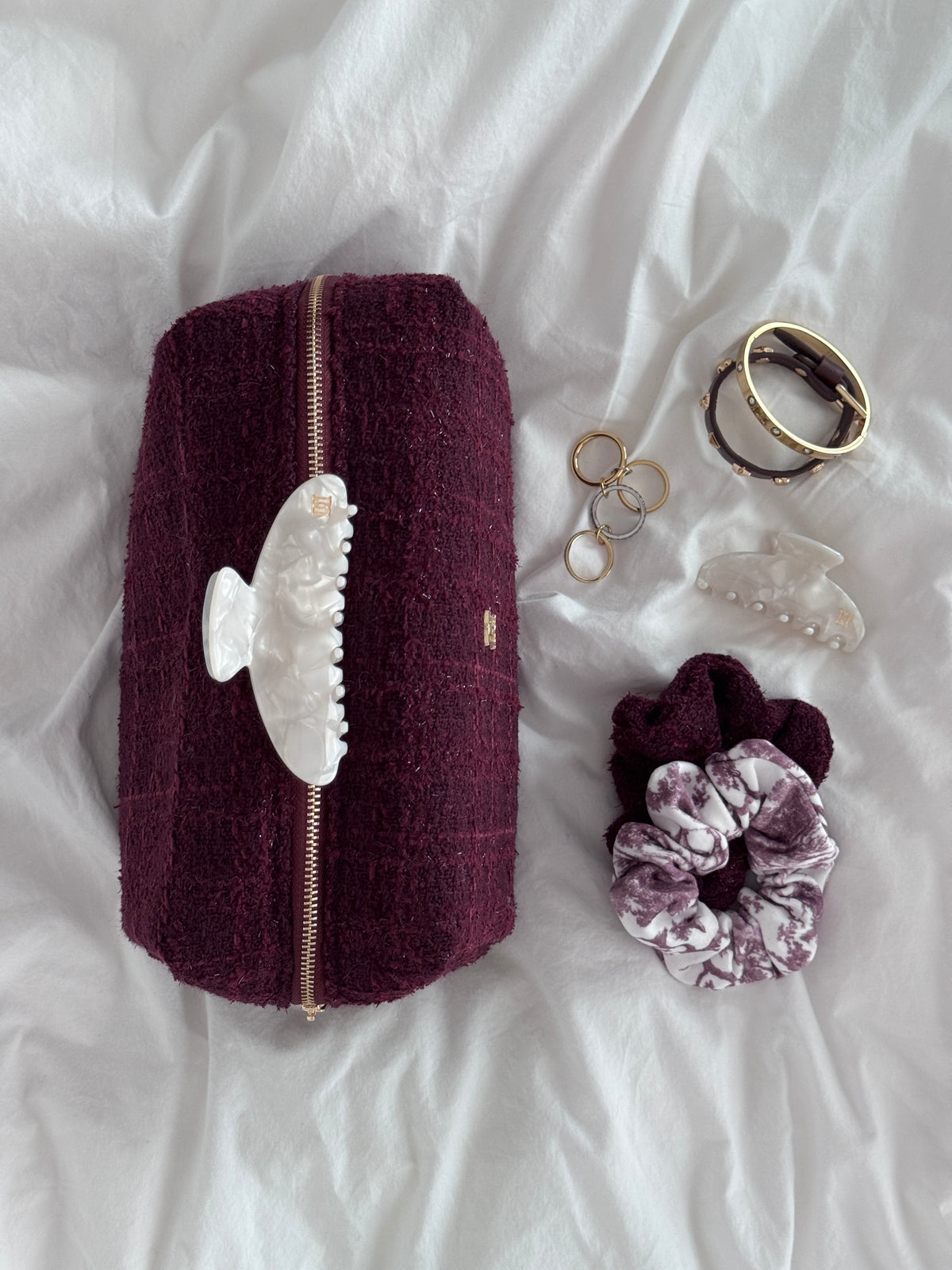 PLAIN HAIR CLAW LARGE OFF WHITE