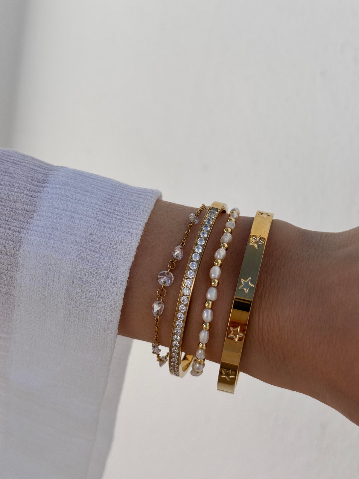 CLEAR CRYSTAL DROP BRACELET CRYSTAL