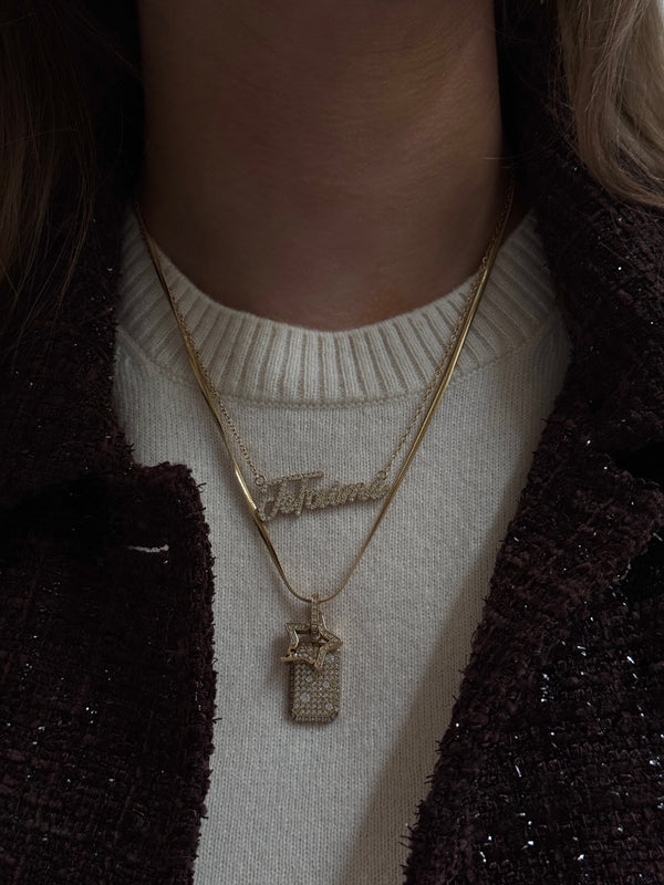 "Je T'aime" CRYSTAL NECKLACE