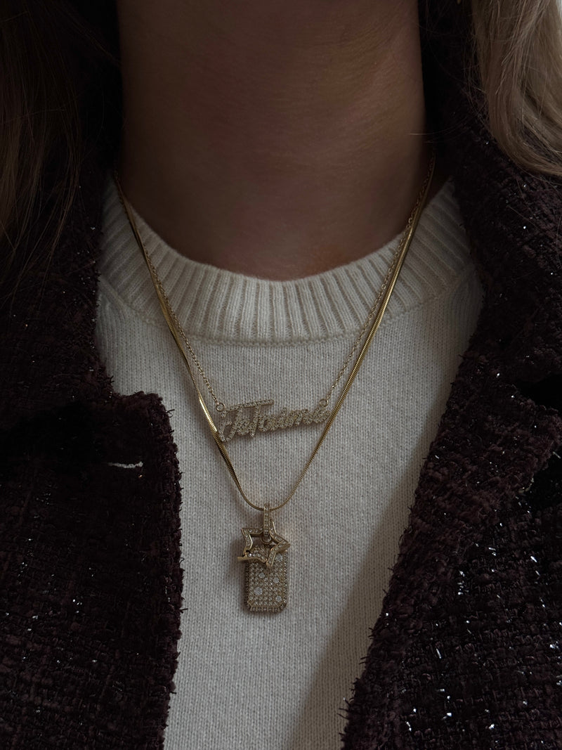 "Je T'aime" CRYSTAL NECKLACE