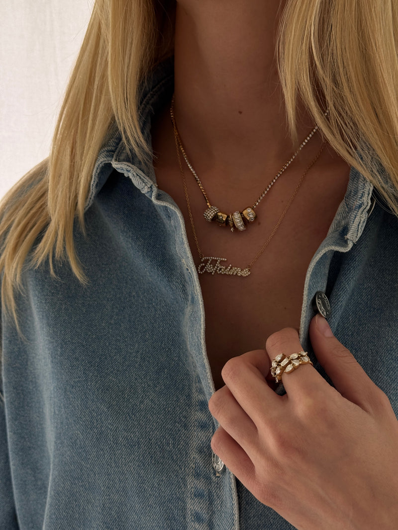 "Je T'aime" CRYSTAL NECKLACE