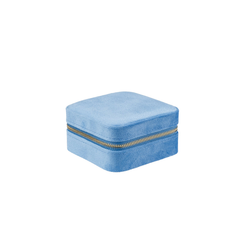 VELVET JEWELLERY BOX MINI IBIZA BLUE