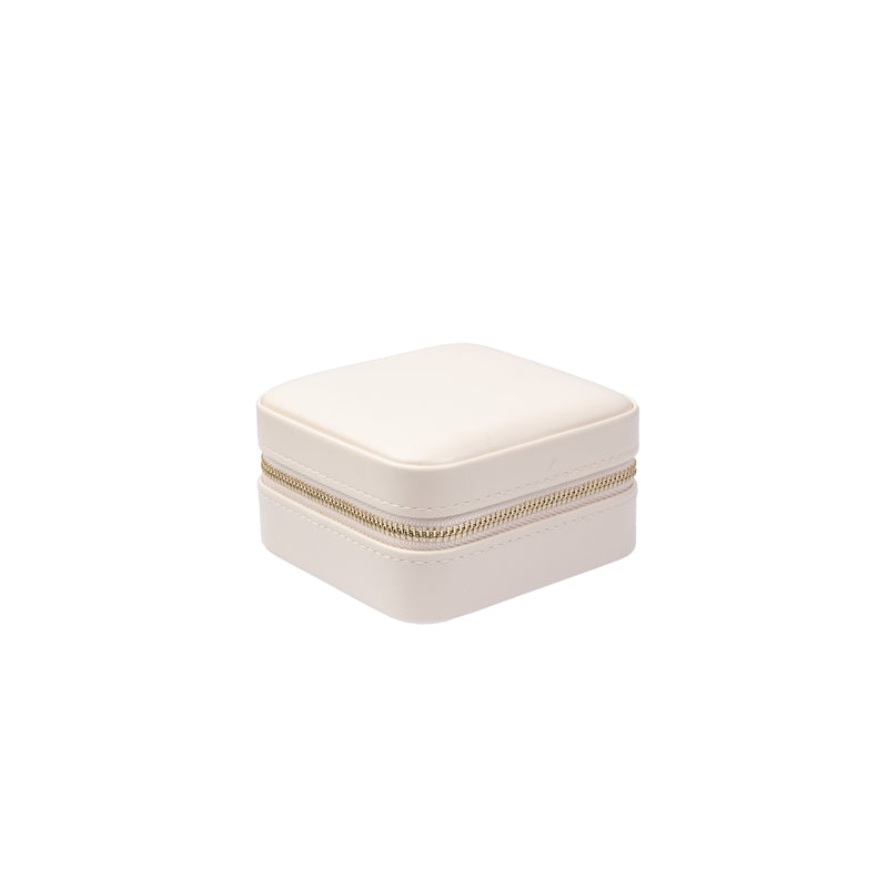 LEATHER JEWELLERY BOX MINI SAND