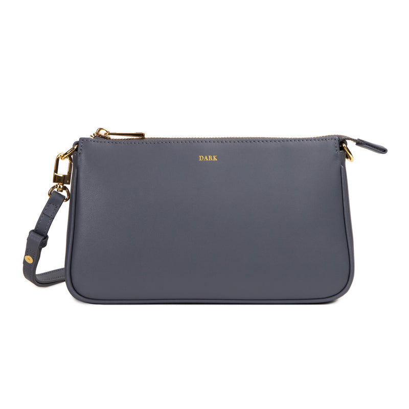 LEATHER MINI BAG NAPPA STEEL BLUE