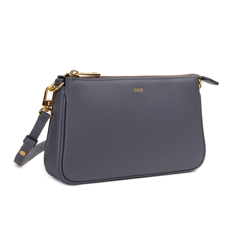 LEATHER MINI BAG NAPPA STEEL BLUE